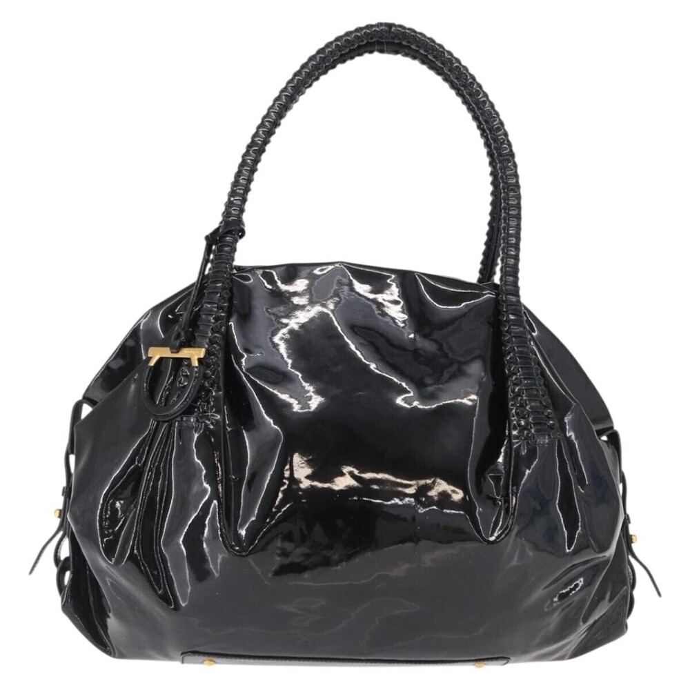 Salvatore Ferragamo Gancini Tote Patent leather